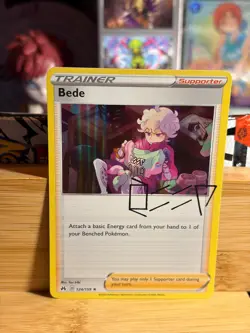 BEDE 124/159 Crown Zenith Holo Rare Holo Pokemon TCG Near Mint - Image 1
