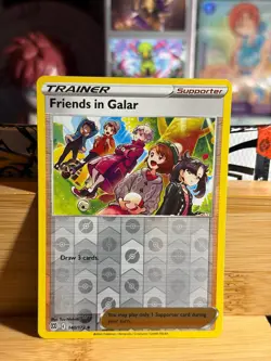 FRIENDS IN GALAR 140/172 Brilliant Stars Uncommon Reverse Holo Pokemon TCG NM/M - Image 1