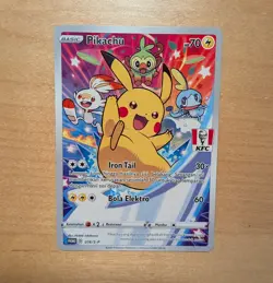 Pikachu 016/S-P | Pokemon KFC Stamped Promo Indonesian NM - Image 1