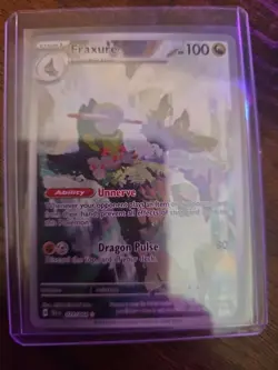 Fraxure 077/064 Sv: Shrouded Fable Full Art Rare Pokemon - Image 1