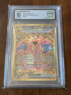 2023 Pokemon SV Obsidian Flames OBF EN Charizard ex #228/197 Arena Club 10 - Image 1