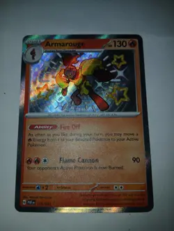 Armarouge 115/091 - SV: Paldean Fates (PAF) Shiny Rare Pokemon TCG NM - Image 1