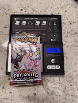 VERY HEAVY!! (4 PACK) Pokemon Prismatic Evolutions– Factory Sealed Booster Pack! - Image 1