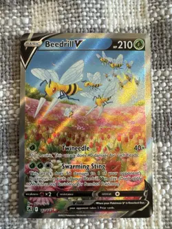 Pokemon TCG Beedrill V 161/189 Astral Radiance 210 HP Ultra Rare Holo English - Image 1