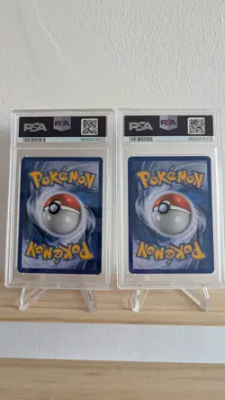 PSA 7 Sequential Pokemon HG & SS Undaunted Espeon 81/90 Umbreon 86/90 Prime Holo - Image 2