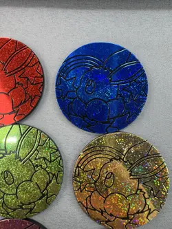 Pokemon Prismatic Evolutions Eevee Coins TCG Mini Tin Promo Coin Full Set Of 8 - Image 2