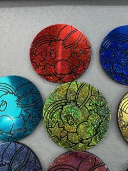 Pokemon Prismatic Evolutions Eevee Coins TCG Mini Tin Promo Coin Full Set Of 8 - Image 3