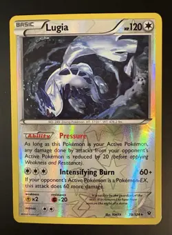 Lugia 78/124 Reverse Holo VLP Pokemon TCG XY Fates Collide - Image 1