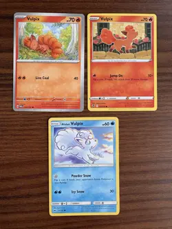 Vulpix Ninetails Lot x9 Evolutions SWSH Alolan Pokemon TCG MP - NM - Image 4