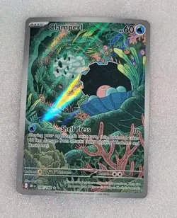 Clamperl 195/182 NM/M DRI Destined Rivals SV Illustration Rare Pokemon TCG - Image 1