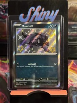 Pokemon TCG Maschiff Black Star Promo SV071 Baby Shiny Paldean Fates - Image 1
