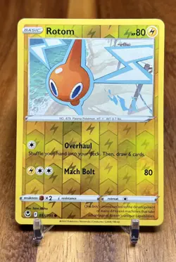 Rotom 053/195 Reverse Holo Silver Tempest Pokemon Card NM - Image 1