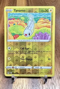 Tynamo 059/196 Reverse Holo Common SWSH Lost Origin Pokemon Card NM - Image 1