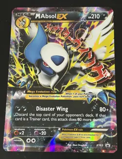 Pokemon TCG Mega Absol EX XY Black Star Promos Holo Card XY63 JUMBO - Image 1