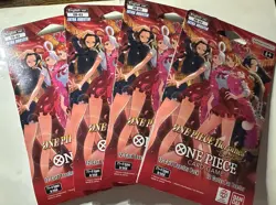 Lot Of 4 One Piece Booster Packs, Bandai Card Game, Heroines Edition EB-03, Eng. - Image 1