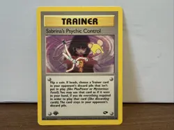 Sabrina's Psychic Control 121/132 Gym Challenge 1st Edition Pokemon Card TCG - Image 1