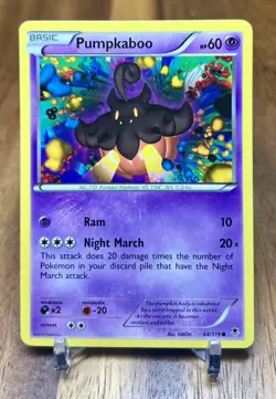 Pumpkaboo 44/119 Phantom Forces Non Holo Pokemon Card NM - Image 1