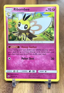 Ribombee 96/147 Non Holo Burning Shadows Uncommon Pokemon Card NM - Image 1