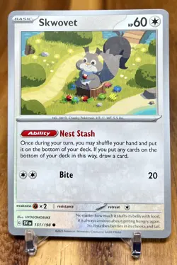 Skwovet 151/198 SV1 Scarlet & Violet Base Non Holo Pokemon Card NM - Image 1