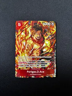 One Piece TCG Portgas.D.Ace (Illustration Box Vol.5) SR Promotion Cards ST15-005 - Image 1