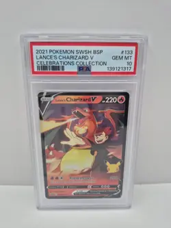 Lance's Charizard V - Promo Sword & Shield Promo Cards SWSH133 PSA 10 Pokemon - Image 1