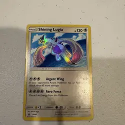 Pokemon Shining Lugia Promo Holo Card SM82 SM Basic Dragon 130 HP English - Image 1