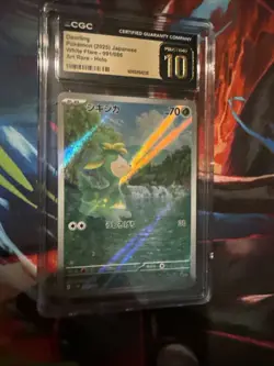 CGC 10 Pristine Deerling 091/086 AR Art Rare White Flare sv11W Pokemon Card - Image 3