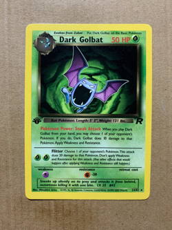 1st Edition Dark Golbat 24/82 Team Rocket - Non-Holo Rare Pokemon Card - NM/M - Image 1