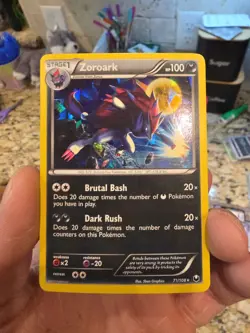 Pokemon TCG Zoroark Cracked Ice Holo Dark Explorers Card 71/108 - Image 1