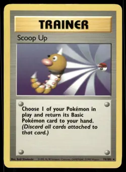 Pokemon Cards Scoop Up 78/102 Base Set Rare LP *2 - Image 1