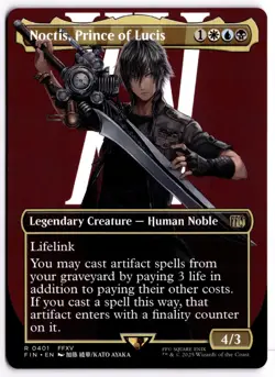 Noctis, Prince of Lucis (Borderless) 401 FINAL FANTASY Magic: The Gathering NM - Image 1