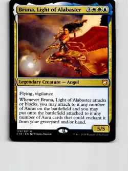Bruna, Light of Alabaster 170 Mythic Commander 2018 Magic: The Gathering LP - Image 1