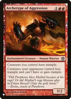 Archetype of Aggression - MTG The List - NM/MINT - Image 1