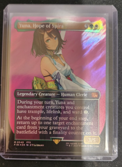 Yuna, Hope of Spira (Borderless) (Surge Foil) [FINAL FANTASY] - Image 1
