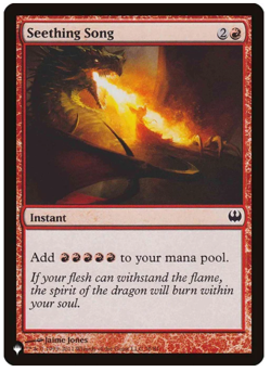 1x Seething Song The List NM MTG - Image 1
