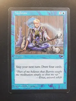 Meditate - Tempest *MP* Moderate Play MTG - Image 1