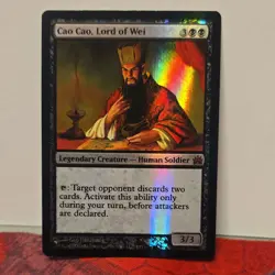 Magic: The Gathering Cao Cao Lord of Wei Foil Legendary Creature Black 3/3 - Image 1