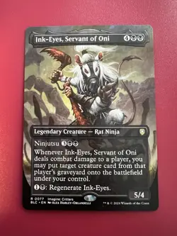 *** Ink-Eyes, Servant of Oni *** Borderless Bloomburrow NM MTG English - Image 1