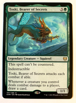 Toski, Bearer of Secrets 197/285 Kaldheim NM MTG - Image 1