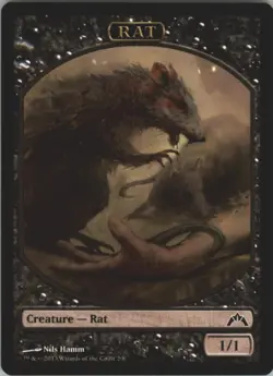 Rat Token - Gatecrash (#2/8) Regular LP Magic The Gathering - MTG - Image 1