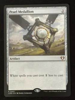 1x MTG Pearl Medallion - Commander Masters (CMM) #401 - Magic the Gathering - Image 3