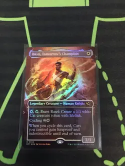 MTG Magic The Gathering Basri, Tomorrow’s Champion Foil Borderless Commander - Image 1