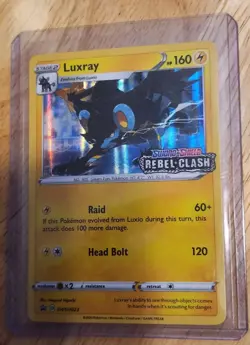 Luxray SWSH023 Rebel Clash Prerelease Promo – Holo Rare Pokemon Card NM - Image 3