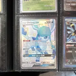 Pokemon Glaceon GX SV55/SV94 Hidden Fates Shiny Vault Shiny Holo Rare Card - Image 1
