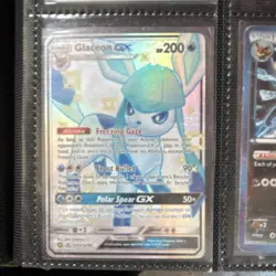 Pokemon Glaceon GX SV55/SV94 Hidden Fates Shiny Vault Shiny Holo Rare Card - Image 2
