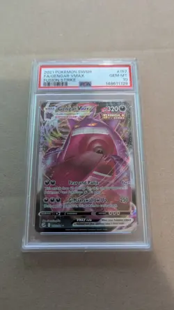Pokemon TCG Gengar VMAX 157/264 Full Art Ultra Rare, Fusion Strike - PSA 10 - Image 1