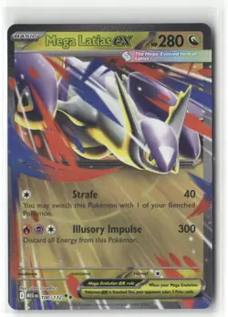 Pokemon Mega Latias ex Double Rare ME: Mega Evolution Promo 011 NM - Image 1