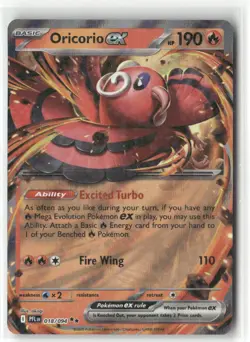 Pokemon Oricorio ex - Double Rare ME02: Phantasmal Flames 018/094 NM - Image 1