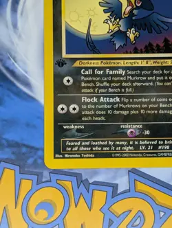 Murkrow 46/64 1st Edition & Unown (K) 1st Edition Neo Revelation NM-MT Pokemon - Image 5