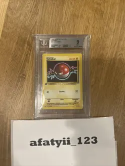 BGS 9 MINT Voltorb GERMAN Base Set 1st Edition Pokemon WOTC 1999 - Image 1